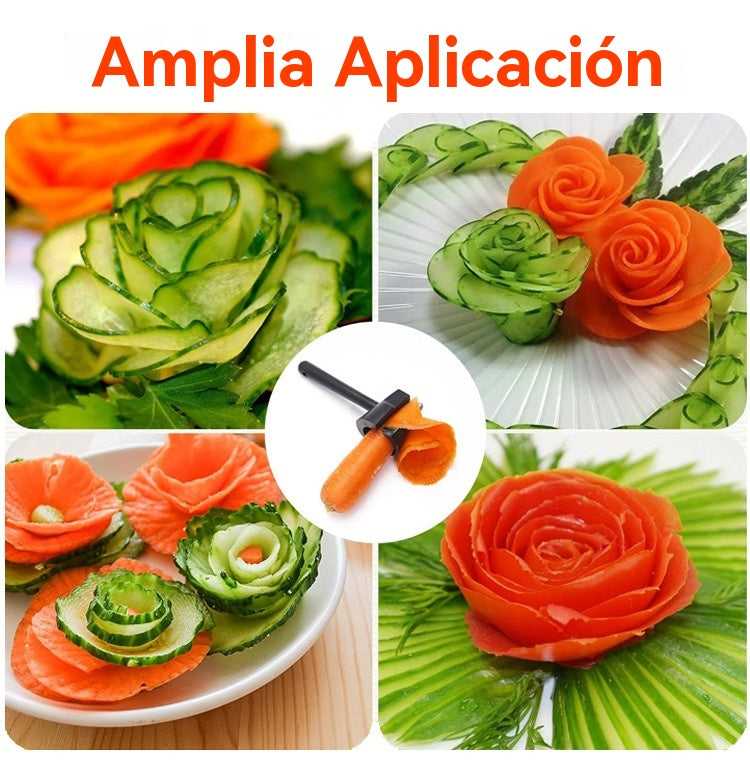 🔥2 piezas por 26 euros💮 Herramienta para enrollar flores de frutas y verduras --- Fácil de usar, enrolla flores de una sola vez
