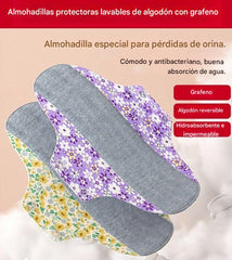 🥰👩‍🦰 Almohadilla antibacteriana de algodón y grafeno lavable