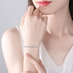 💖🍀【Compre 1 y obtenga 1 gratis】Love New Fashion Pulsera de plata 925 con un trébol de cuatro hojas para mujer 【2 piezas】