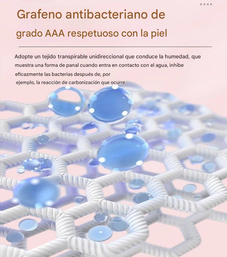 🥰👩‍🦰 Almohadilla antibacteriana de algodón y grafeno lavable